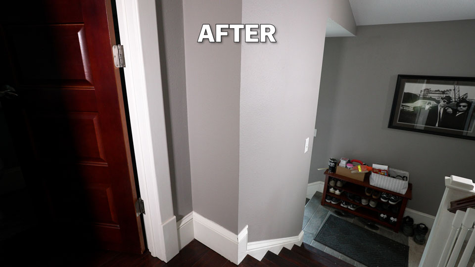 after the cornerbead has been repaired